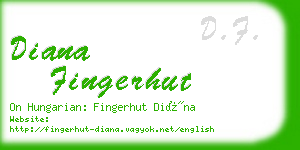 diana fingerhut business card